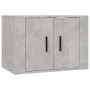 Set de muebles de TV 4 pzas madera contrachapada gris hormigón de vidaXL, Muebles TV - Ref: Foro24-3188546, Precio: 139,99 €,...