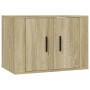 TV furniture set 5 pieces Sonoma oak plywood by vidaXL, TV Furniture - Ref: Foro24-3188625, Price: 217,68 €, Discount: %