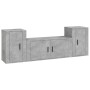 Set de muebles de TV 3 pzas madera contrachapada gris hormigón de vidaXL, Muebles TV - Ref: Foro24-3188514, Precio: 132,66 €,...