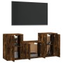 Set de muebles de TV 3 pzas madera contrachapada roble ahumado de vidaXL, Muebles TV - Ref: Foro24-3188387, Precio: 105,95 €,...