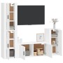 4-teiliges TV-Möbelset aus Sperrholz weiß von vidaXL, TV-Möbel - Ref: Foro24-3188590, Preis: 213,08 €, Rabatt: %