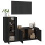 2-piece black plywood TV furniture set by vidaXL, TV Furniture - Ref: Foro24-3188471, Price: 114,50 €, Discount: %