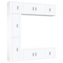 TV furniture set 7 pieces white plywood by vidaXL, TV Furniture - Ref: Foro24-3188646, Price: 323,99 €, Discount: %