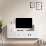 Set de muebles de TV 4 pzas madera contrachapada blanco brillo de vidaXL, Muebles TV - Ref: Foro24-3188552, Precio: 173,74 €,...