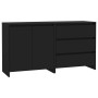 2-teiliges Sideboard aus schwarzem verarbeitetem Holz von vidaXL, Sideboards - Ref: Foro24-3098058, Preis: 153,90 €, Rabatt: %