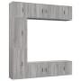 Set de muebles para TV 7 pzas madera contrachapada gris Sonoma de vidaXL, Muebles TV - Ref: Foro24-3188652, Precio: 320,36 €,...