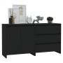 2-piece manufactured wood black sideboard by vidaXL, Sideboards - Ref: Foro24-3098058, Price: 156,13 €, Discount: %