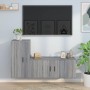 TV furniture set 2 pieces Sonoma gray plywood by vidaXL, TV Furniture - Ref: Foro24-3188492, Price: 105,19 €, Discount: %