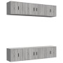 Set de muebles para TV 6 pzas madera contrachapada gris Sonoma de vidaXL, Muebles TV - Ref: Foro24-3188660, Precio: 210,99 €,...