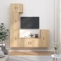 Set de muebles para TV 5 pzas madera contrachapada roble Sonoma de vidaXL, Muebles TV - Ref: Foro24-3188617, Precio: 237,99 €...