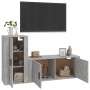 TV furniture set 2 pieces concrete gray plywood by vidaXL, TV Furniture - Ref: Foro24-3188490, Price: 111,59 €, Discount: %