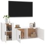 TV-Möbelset 2-teilig aus glänzend weißem Sperrholz von vidaXL, TV-Möbel - Ref: Foro24-3188480, Preis: 107,35 €, Rabatt: %