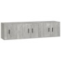 Set de muebles de TV 3 pzas madera contrachapada gris hormigón de vidaXL, Muebles TV - Ref: Foro24-3188442, Precio: 94,99 €, ...