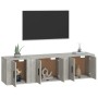 Set de muebles de TV 3 pzas madera contrachapada gris hormigón de vidaXL, Muebles TV - Ref: Foro24-3188442, Precio: 94,99 €, ...