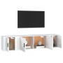 Set de muebles de TV 3 piezas madera contrachapada blanco de vidaXL, Muebles TV - Ref: Foro24-3188414, Precio: 113,79 €, Desc...