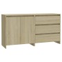 2-teiliges Sideboard aus Sonoma-Eiche von vidaXL, Sideboards - Ref: Foro24-3098059, Preis: 131,64 €, Rabatt: %