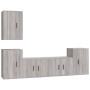 Set de muebles para TV 5 pzas madera contrachapada gris Sonoma de vidaXL, Muebles TV - Ref: Foro24-3188572, Precio: 192,31 €,...