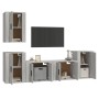 Set de muebles para TV 5 pzas madera contrachapada gris Sonoma de vidaXL, Muebles TV - Ref: Foro24-3188572, Precio: 192,31 €,...