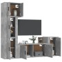 Set de muebles de TV 5 pzas madera contrachapada gris hormigón de vidaXL, Muebles TV - Ref: Foro24-3188634, Precio: 201,99 €,...