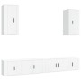 Set de muebles para TV 6 piezas madera contrachapada blanco de vidaXL, Muebles TV - Ref: Foro24-3188686, Precio: 241,79 €, De...