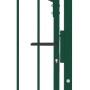 Fence gate with green steel spikes 100x200 cm by vidaXL, garden gates - Ref: Foro24-146397, Price: 237,57 €, Discount: %