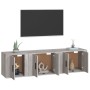 TV furniture set 3 pieces Sonoma gray plywood by vidaXL, TV Furniture - Ref: Foro24-3188444, Price: 107,56 €, Discount: %