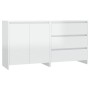 Glossy White Manufactured Wood 2-Piece Sideboard by vidaXL, Sideboards - Ref: Foro24-3098061, Price: 180,37 €, Discount: %