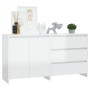 Glossy White Manufactured Wood 2-Piece Sideboard by vidaXL, Sideboards - Ref: Foro24-3098061, Price: 180,37 €, Discount: %