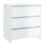 Aparador de 2 piezas madera manufacturada blanca brillante de vidaXL, Aparadores - Ref: Foro24-3098061, Precio: 180,37 €, Des...