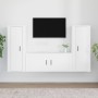 Set de muebles de TV 3 piezas madera contrachapada blanco de vidaXL, Muebles TV - Ref: Foro24-3188758, Precio: 174,91 €, Desc...