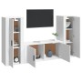 3-teiliges TV-Möbelset Sperrholz weiß von vidaXL, TV-Möbel - Ref: Foro24-3188758, Preis: 174,91 €, Rabatt: %