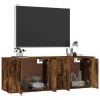 Wall-mounted TV furniture 2 units smoked oak 57x34.5x40 cm by vidaXL, TV Furniture - Ref: Foro24-3188339, Price: 71,24 €, Dis...