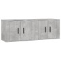 Muebles para TV de pared 2 uds gris hormigón 57x34,5x40 cm de vidaXL, Muebles TV - Ref: Foro24-3188338, Precio: 71,24 €, Desc...