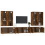 Set de muebles de TV 7 pzas madera contrachapada roble ahumado de vidaXL, Muebles TV - Ref: Foro24-3188875, Precio: 413,99 €,...