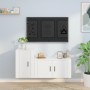 2-piece white plywood TV furniture set by vidaXL, TV Furniture - Ref: Foro24-3188462, Price: 88,69 €, Discount: %