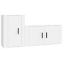 Set de muebles de TV 2 piezas madera contrachapada blanco de vidaXL, Muebles TV - Ref: Foro24-3188462, Precio: 88,69 €, Descu...