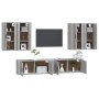 Set de muebles para TV 6 pzas madera contrachapada gris Sonoma de vidaXL, Muebles TV - Ref: Foro24-3188716, Precio: 331,83 €,...