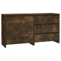 2-piece smoked oak manufactured wood sideboard by vidaXL, Sideboards - Ref: Foro24-3098062, Price: 148,89 €, Discount: %