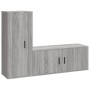 TV furniture set 2 pieces Sonoma gray plywood by vidaXL, TV Furniture - Ref: Foro24-3188740, Price: 112,99 €, Discount: %