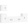 Set de muebles para TV 5 piezas madera contrachapada blanco de vidaXL, Muebles TV - Ref: Foro24-3188558, Precio: 165,90 €, De...