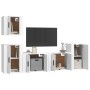 Set de muebles para TV 5 piezas madera contrachapada blanco de vidaXL, Muebles TV - Ref: Foro24-3188558, Precio: 165,90 €, De...