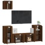 Set de muebles para TV 5 pzas madera contrachapada roble marrón de vidaXL, Muebles TV - Ref: Foro24-3188589, Precio: 206,63 €...