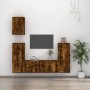 5-piece TV furniture set made of smoked oak plywood by vidaXL, TV Furniture - Ref: Foro24-3188779, Price: 216,81 €, Discount: %