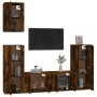 Set de muebles de TV 5 pzas madera contrachapada roble ahumado de vidaXL, Muebles TV - Ref: Foro24-3188779, Precio: 215,99 €,...