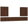 Set de muebles para TV 7 pzas madera contrachapada roble marrón de vidaXL, Muebles TV - Ref: Foro24-3188877, Precio: 440,73 €...