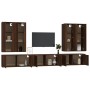 Set de muebles para TV 7 pzas madera contrachapada roble marrón de vidaXL, Muebles TV - Ref: Foro24-3188877, Precio: 440,73 €...