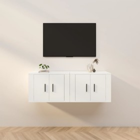 Muebles para TV de pared 2 uds blanco 57x34,5x40 cm de vidaXL, Muebles TV - Ref: Foro24-3188334, Precio: 73,99 €, Descuento: %