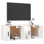 Wall TV furniture 2 pcs white 57x34.5x40 cm by vidaXL, TV Furniture - Ref: Foro24-3188334, Price: 73,99 €, Discount: %