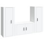 Set de muebles de TV 3 piezas madera contrachapada blanco de vidaXL, Muebles TV - Ref: Foro24-3188750, Precio: 158,61 €, Desc...