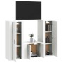 3-teiliges TV-Möbelset aus weißem Sperrholz von vidaXL, TV-Möbel - Ref: Foro24-3188742, Preis: 149,17 €, Rabatt: %